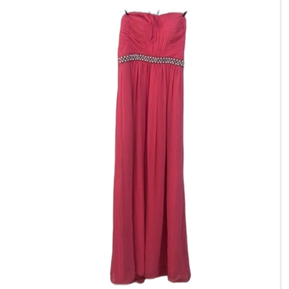 Calvin Klein Pink Pearls Formal Gown